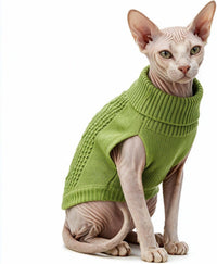 Cat Sweater Stretchy, 19 Colors, 6 Sizes - Green / Small / Vest - image 2