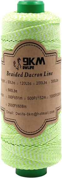 9KM DWLIFE braided dacron kite string in red polyester line