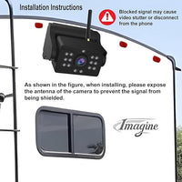 Wireless Backup Camera, Ultra Strong Signal Crystal Clear Picture Magnetic Rechargeable Rear View Reverse Back up Camera for Hitching Gooseneck Horse Boat Travel Trailer Truck Camper RV Pickup Van