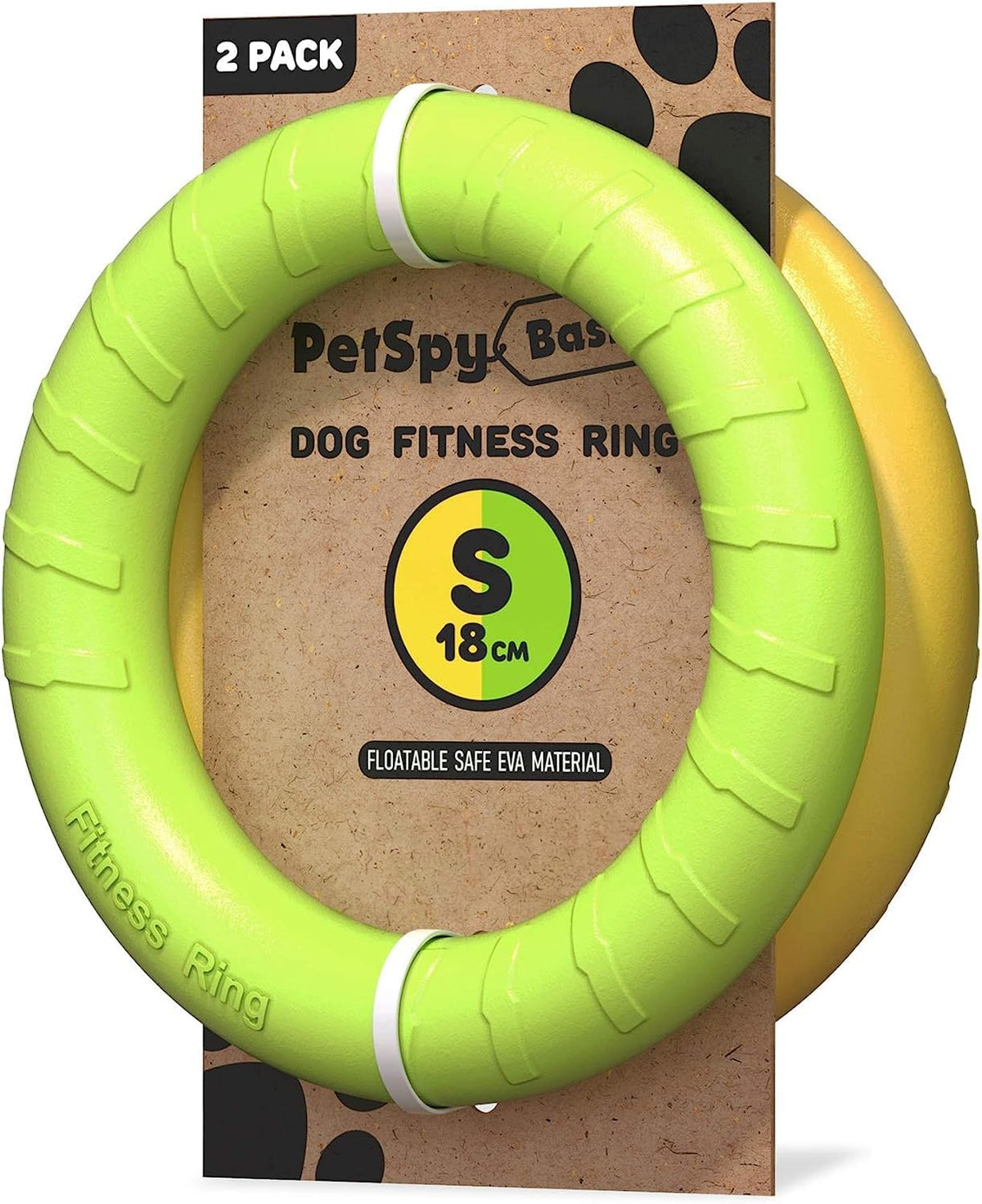 PetSpy Dog Ring Toy, Flying Ring for Outdoor Play - Small To Medium / 2 Rings