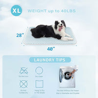 MICROCOSMOS Pet Cooling Mat & Sleeping Pad- Breathable Bubble Surface, EZ Clean. Keep Cooling for Pets, Kids and Adults in Summer.(BlueWhite, 40" x 28")