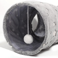 Tempcore Pet Cat Tunnel Tube Cat Toy 3 Way Collapsible, Cat Tunnels for Indoor Cats Self-Luminous Photoluminescence，Kitty Tunnel Bored Cat Pet Toys Peek Hole Toy Ball Cat, Puppy, Kitty, Kitten, Rabbit