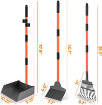 Pooper Scooper, Long Handle Dog Poop Scooper for Medium Small Dogs – Essentials for Dogs - Light Orange / Extra Large - image 2