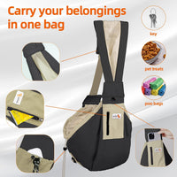 Dog Carrier Sling, Dog Carriers for Small Dogs Up to 20lbs - Black - image 2