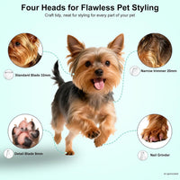 TBTeek Dog Grooming Clippers Kit Cordless Dog Trimmer for Small Dog - image 2