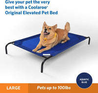 Coolaroo Original Elevated Dog Bed - Large Dog Bed / Aquatic Blue (Pack of 1) - image 2