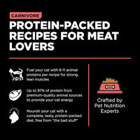 Go! Solutions Carnivore, Grain-Free, Protein Rich Dry Cat Food, Salmon and Cod Recipe, 8 lb Bag