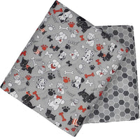 Caldwell's Pet Supply Co. 34x36 Washable Pee Pads for Dogs, Reusable Puppy Potty Mat, Whelping Rug, Waterproof Rug for Dog, Medium (Set of 2)