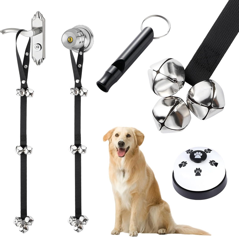 2 Pack Dog Doorbells, Dog Training Bells for Go Outside Potty Training Bell Communication Device