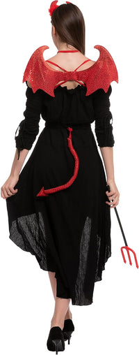 Spooktacular Creations 5-Piece Halloween Red Devil Costume Set - image 4