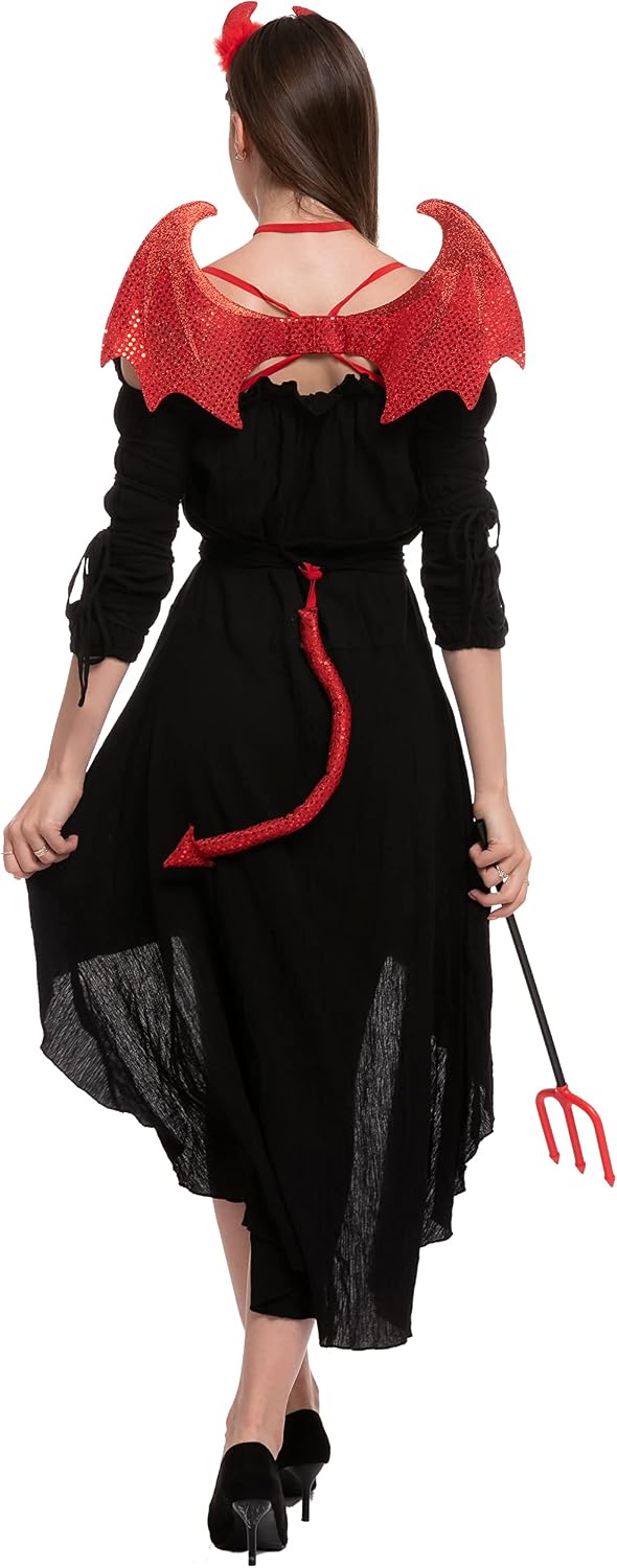 Spooktacular Creations 5-Piece Halloween Red Devil Costume Set - image 4