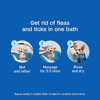 Adams Plus Flea & Tick Shampoo with Precor for Cats, Kittens, Dogs & Puppies Over 12 Weeks Of Age Sensitive Skin Flea Treatment | Kills Adult Fleas, Flea Eggs, Ticks, and Lice| 12 Ounces