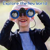 Scotamalone Kids Toy Binoculars Shock Proof for Age 3-12 Years Old - red and dark blue / two pc (Pack of 1) - image 3