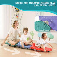 LLYJJKUWL large plastic scooter board for kids with side handles and swivel wheels - view 6
