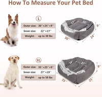 MIXJOY Dog Beds for Small Medium Dogs with Hooded Attached - 35.0"L x 25.0"W x 9.0"Th - image 4