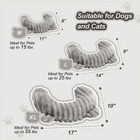 Dog Calming Pillow, Soft and Neck-Friendly - Large ( 14" × 9" ) / Gray - image 2
