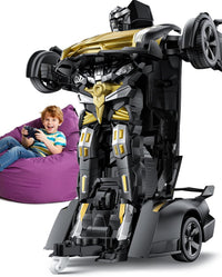 Veeniix V992 2-in-1 Spider Transform RC Robot Car Toy - Golden