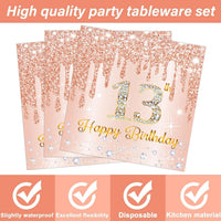 CHUNNIN 200 PCS Gone Fishing Party Plates Napkins Fishing Tableware - 13th Birthday - image 4
