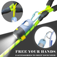 Dog Poop Waste Bags Holder with LED Flashlight - 2 Holder 30 Bags / Blue - image 2