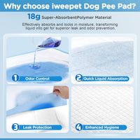 Enormous 37"x 54" Dog Training Potty Pads - 37"x54" Blue - image 4