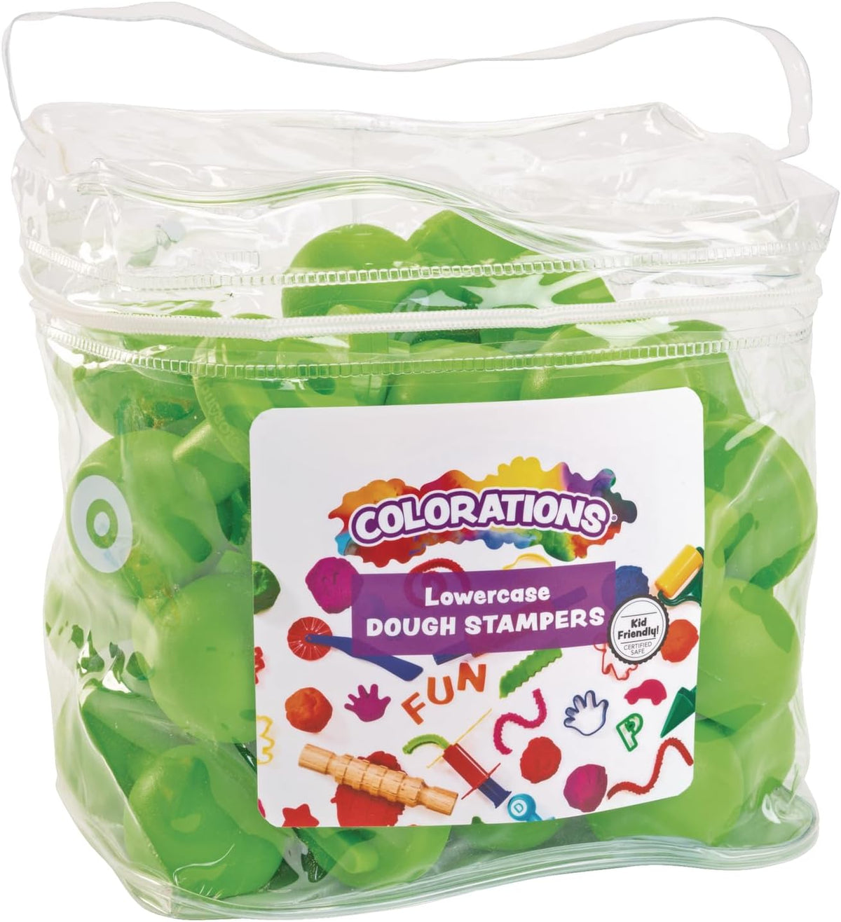 Colorations Alphabet Dough Stampers Set, Lowercase Letters