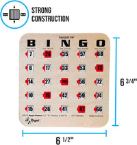 Regal Bingo Bulk Bingo Cards with Sliding Windows - Woodgrain / 200 Cards - image 4
