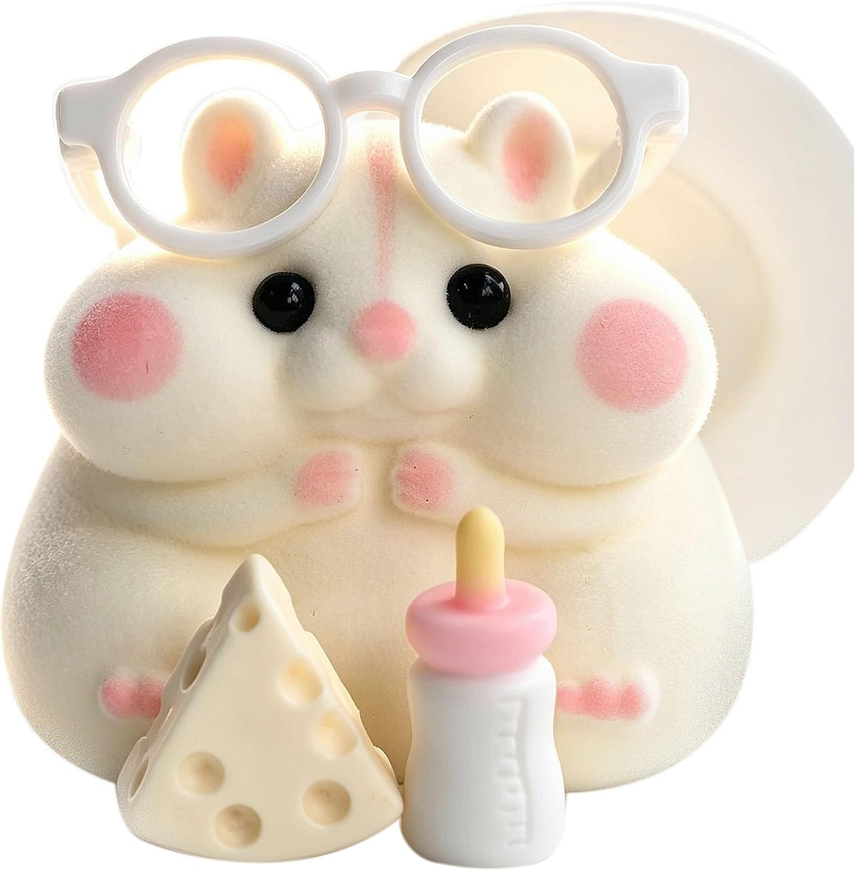 Handmade Hamster Squishy Toy - White