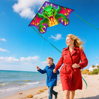 Xida large dragon delta kite for kids, 55 x 61.8 inch ripstop polyester with flying line - view 9