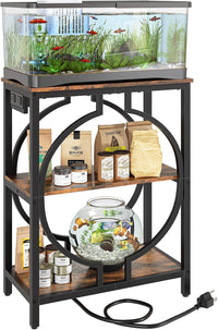 10 Gallon Aquarium Stand with Power Outlet