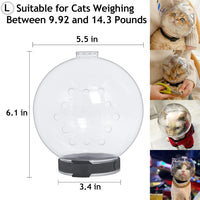 Cat Transparent Muzzle with Breathable Hood - L - image 3