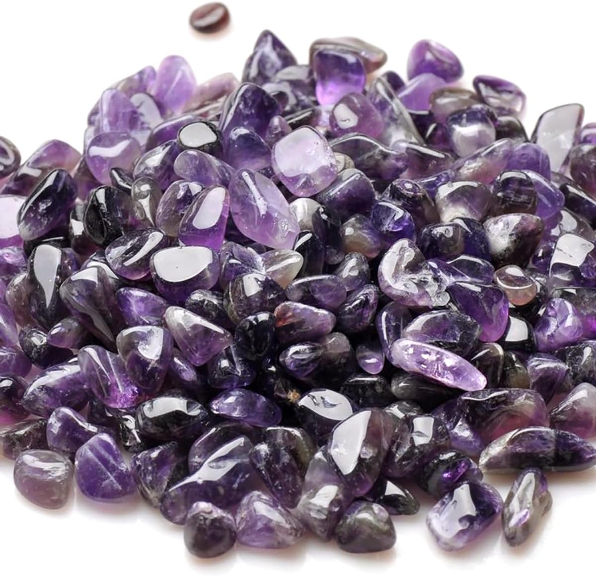 WAYBER 1 lb bag of natural purple amethyst quartz crystal stones for aquariums - view 3