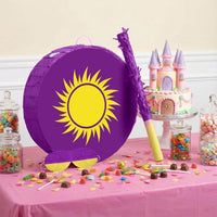 Sotiff dart theme toy gun piñata with blindfold, stick and confetti - view 8