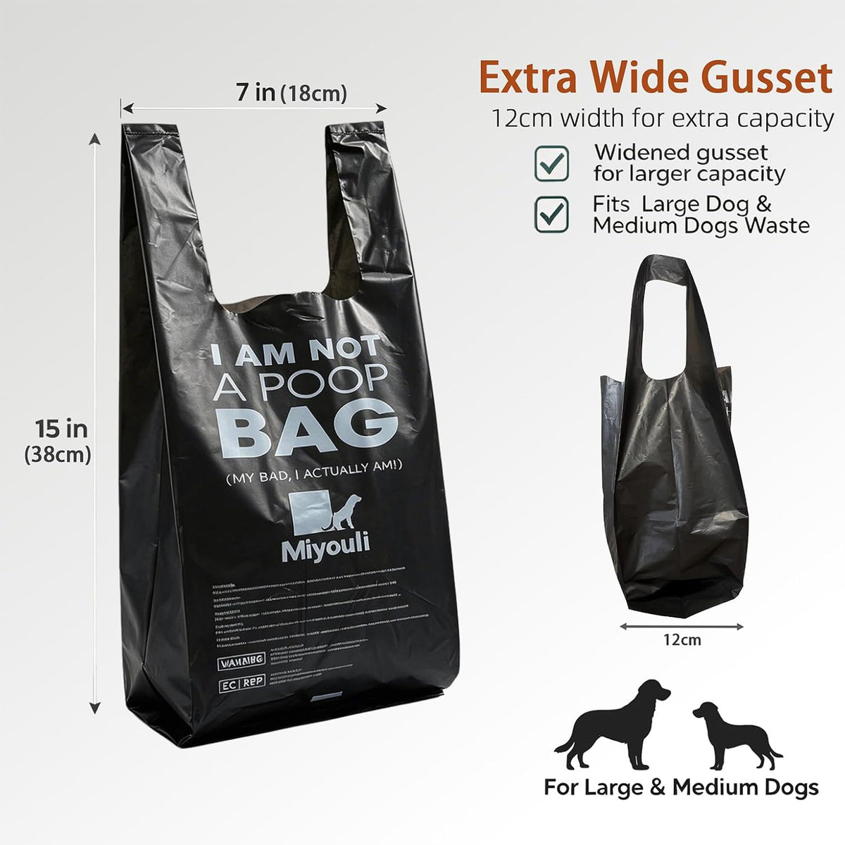 1000 Counts Extra Thick Dog Poop Bags With Handles – Essentials for Dogs - Ocean Wind / 1000 Count (Pack of 1) - image 2
