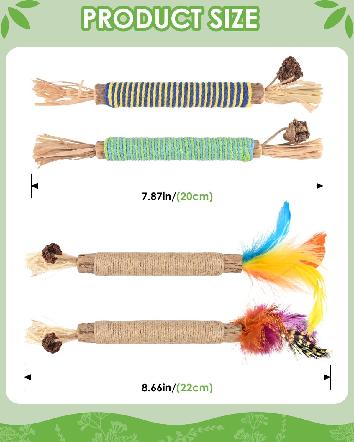 TINDTOP Catnip Chew Toys for Cats - 4 Pack - image 4