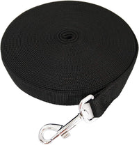 SALO Nylon Training Dog Leash for Small Medium Large Dogs - Black / 3/4 inch x 20 feet - image 3