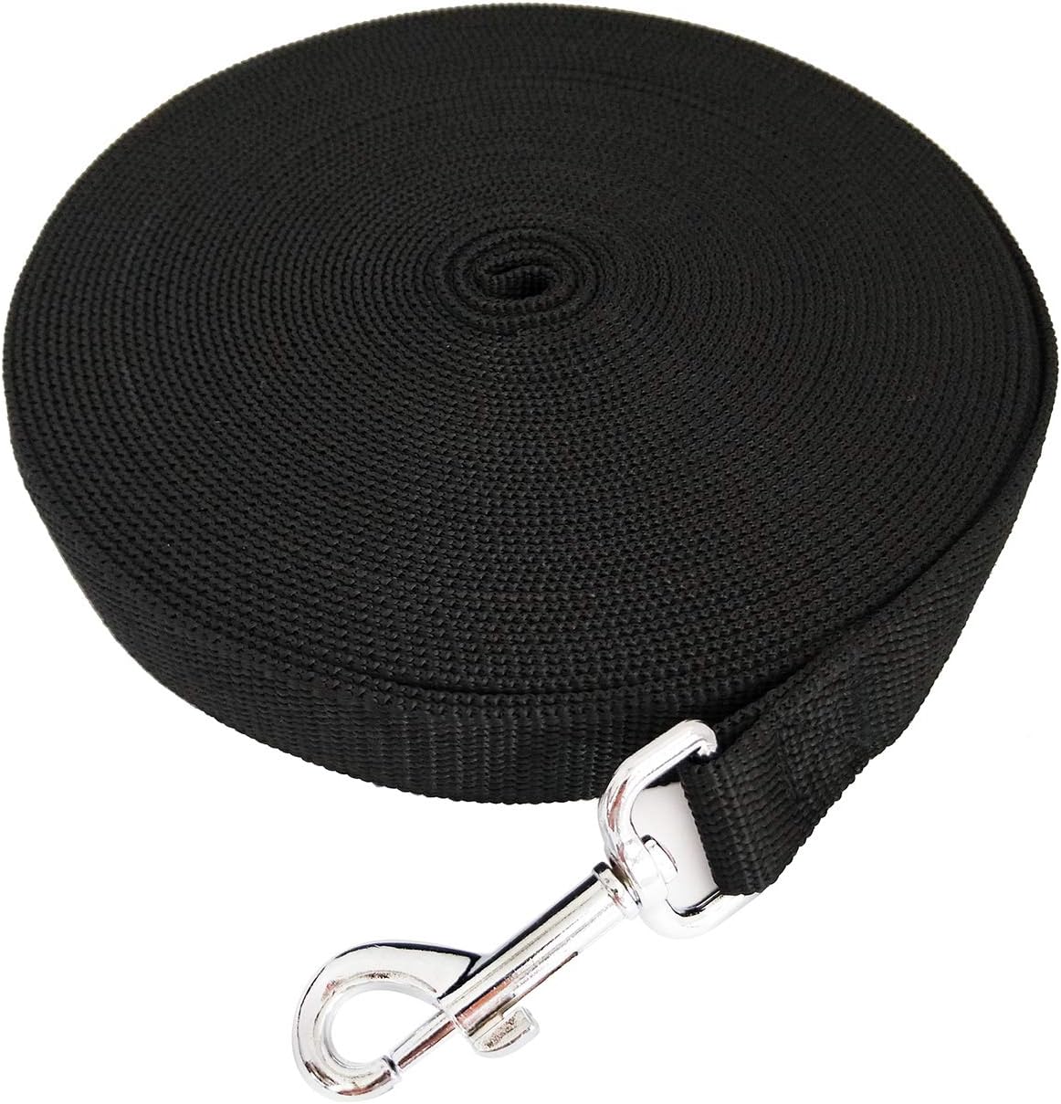 SALO Nylon Training Dog Leash for Small Medium Large Dogs - Black / 3/4 inch x 20 feet - image 3