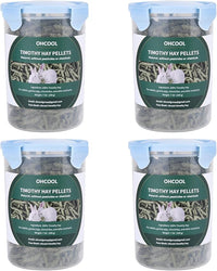 Timothy Hay Pellets 28oz (4 * 7 oz) - 100% Timothy Premium Nutrition Pellet for Tortoise, Rabbits 28 oz