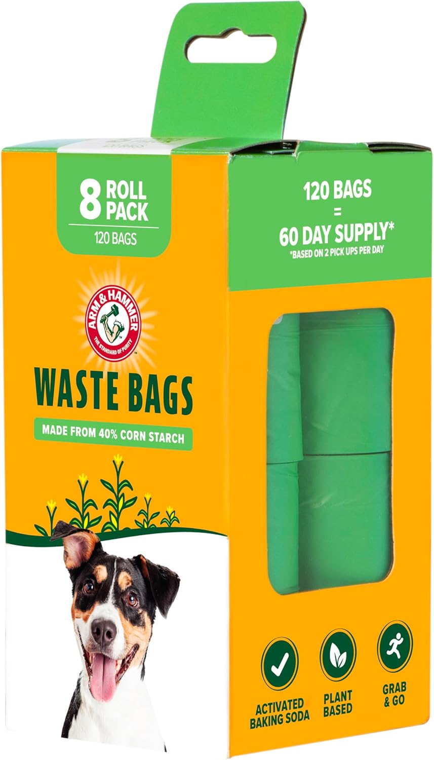 Arm and Hammer Easy Tear Dog and Cat Waste Bags - Green / 120 Count (Pack of 1) - image 4