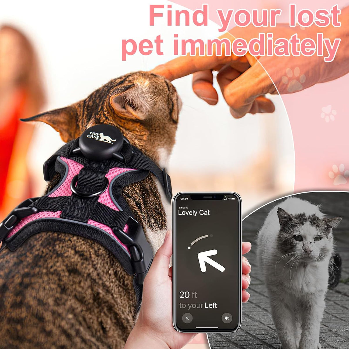 Cat Harness and Leash for Walking - S / Pink - image 4