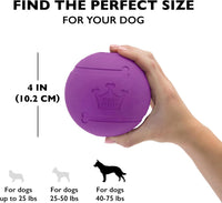Chew King Fetch Balls Extremely Durable Natural Rubber Toy 2.5 inch - Fetch Balls - 2-Pack (4" Balls) - image 3