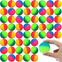 Jenaai 50 pack 45 mm two-color rubber bouncy balls - view 9