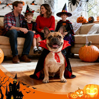 OLANRUN Dog Costumes, Dog Halloween Costumes Vampire Cloak - Medium - image 3