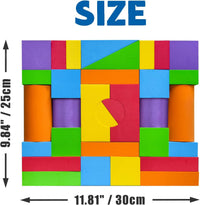 Pairez Toys 36 piece large soft foam stacking blocks for toddlers in six colors - view 8