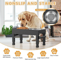 Elevated Dog Bowls Stand Large Breed - Black - image 3