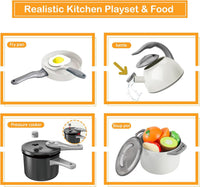 105Pcs Kids Kitchen Toy Accessories - White - image 4