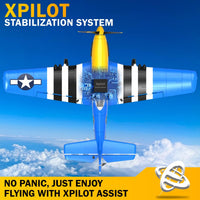 LEAMBE 4 Channel RC Plane, Ready to Fly Aerobatic Aircraft - Light Blue / Large - image 4