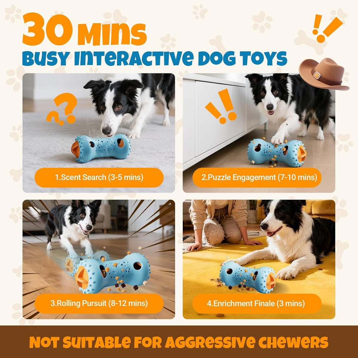 FOXMM Treat Dispensing Dog Toys - image 2