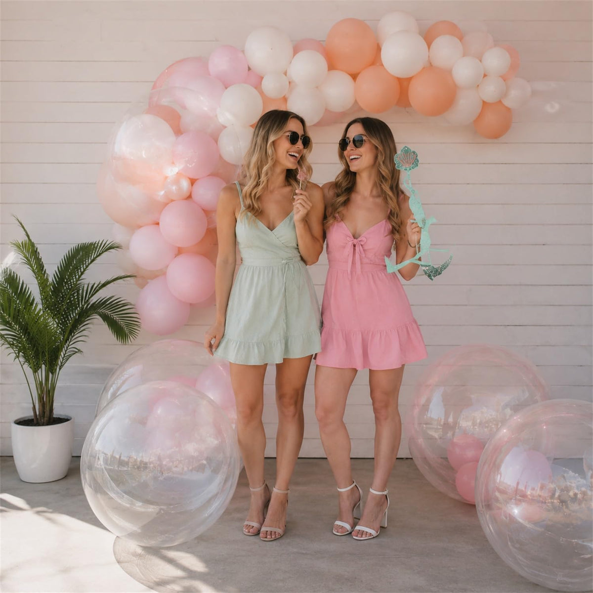 Sratte clear inflatable beach balls in 24, 16 and 5 inch sizes - view 15