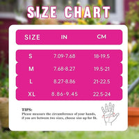 HANDLANDY Ladies Leather Gardening Gloves, Thorn Proof Women Rose Pruning Garden Yard Glove, Heavy Duty Long Sleeve Gloves (Medium, Rosy)