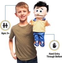 14" Bobby, Peach Boy, Hand Puppet – Fun for Kids & Family - image 2